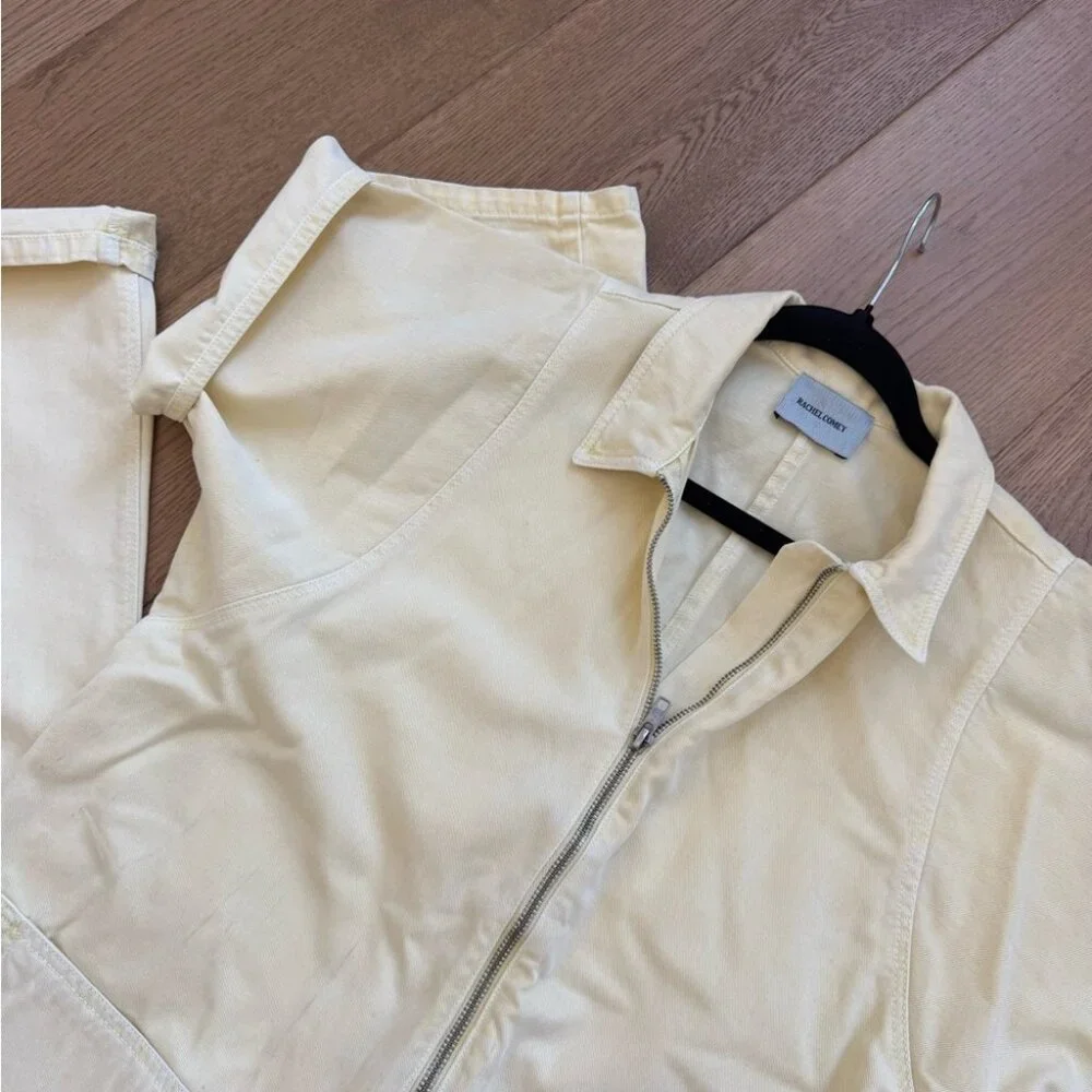 Rachel Comey Barrie Zip-Up Jumpsuit - Size 2 - Butter Yellow - EUC - Picture 2 of 11